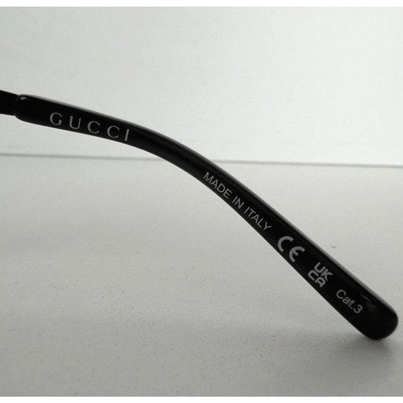 Gucci GG1656S 001 Sunglasses in Black Metal Frame and Grey Tinted Lenses main image 5